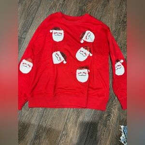 Festive Red Santa Sweater